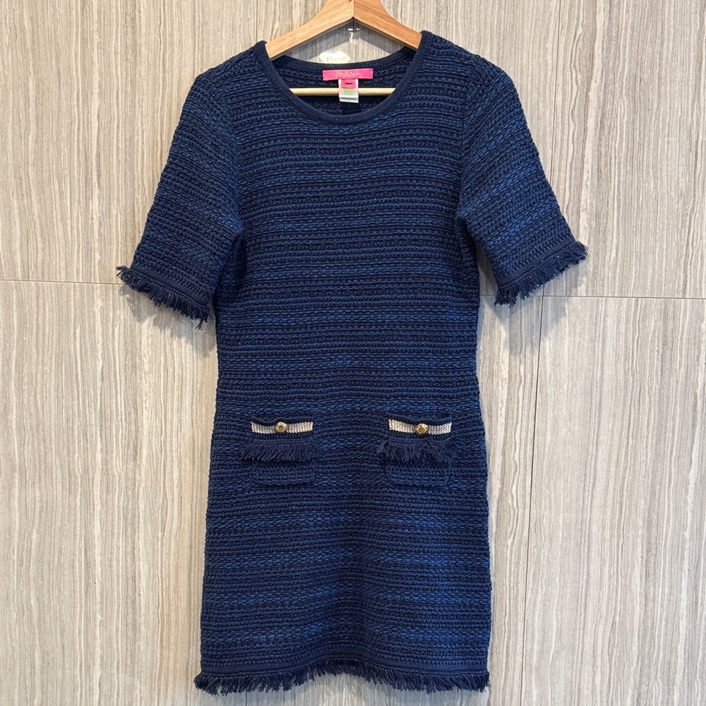 Lilly Pulitzer Navy Short-Sleeve Dress SHIPS TODAY 3/28